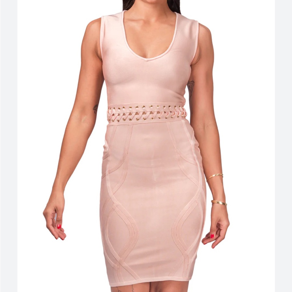 Hot Miami Styles Blush Pink Dress